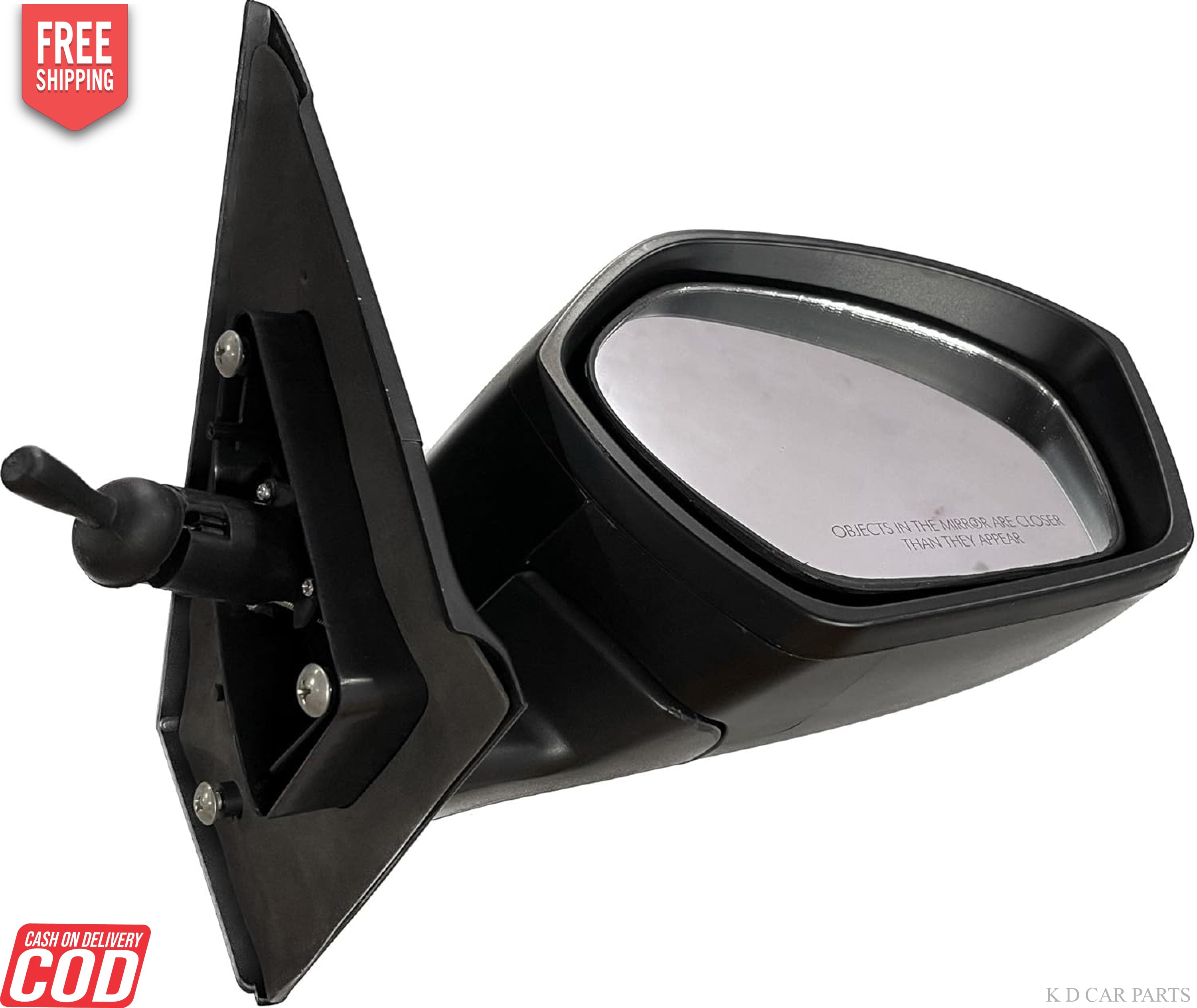 Black side door mirror for Tata Zest/Bolt VX