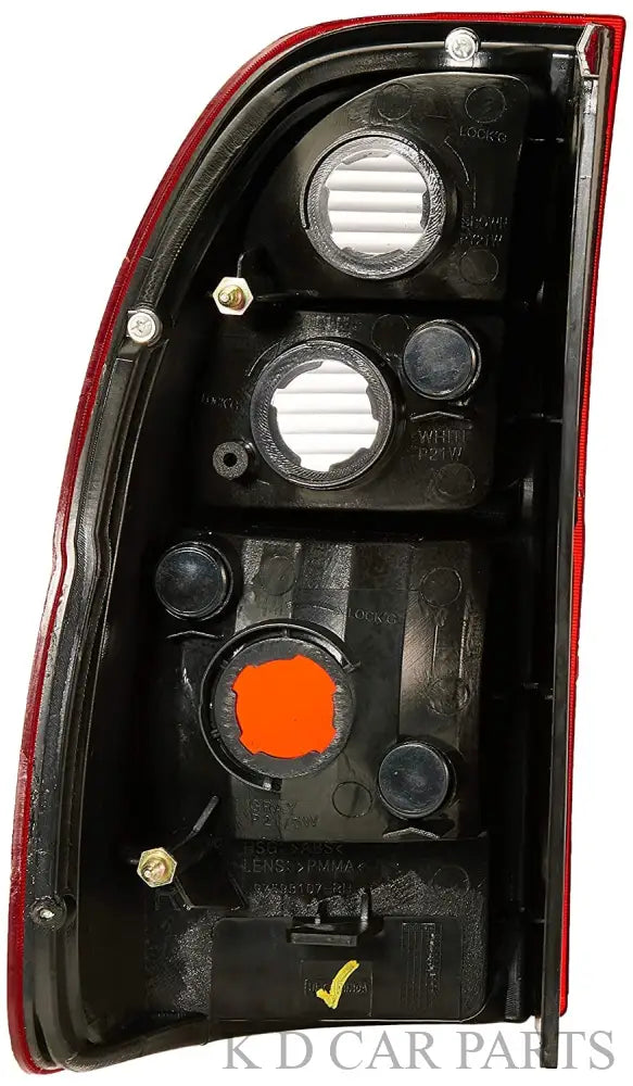 A red tail light assembly for a Chevrolet Tavera vehicle, showcasing the brake light and reverse light components.