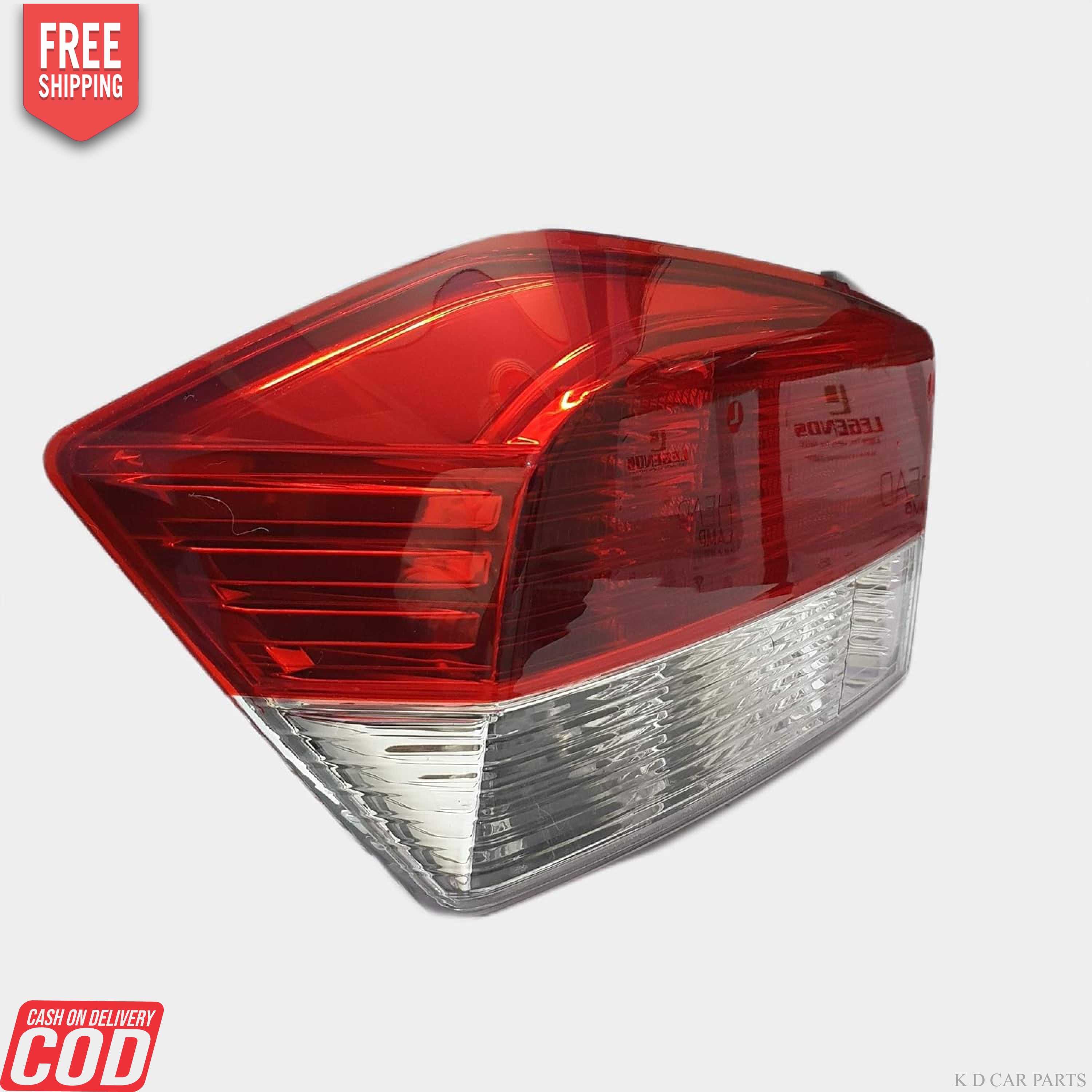 A red tail light assembly for a Honda City Type-5 IVTEC alongside an image of the vehicle it's designed for.