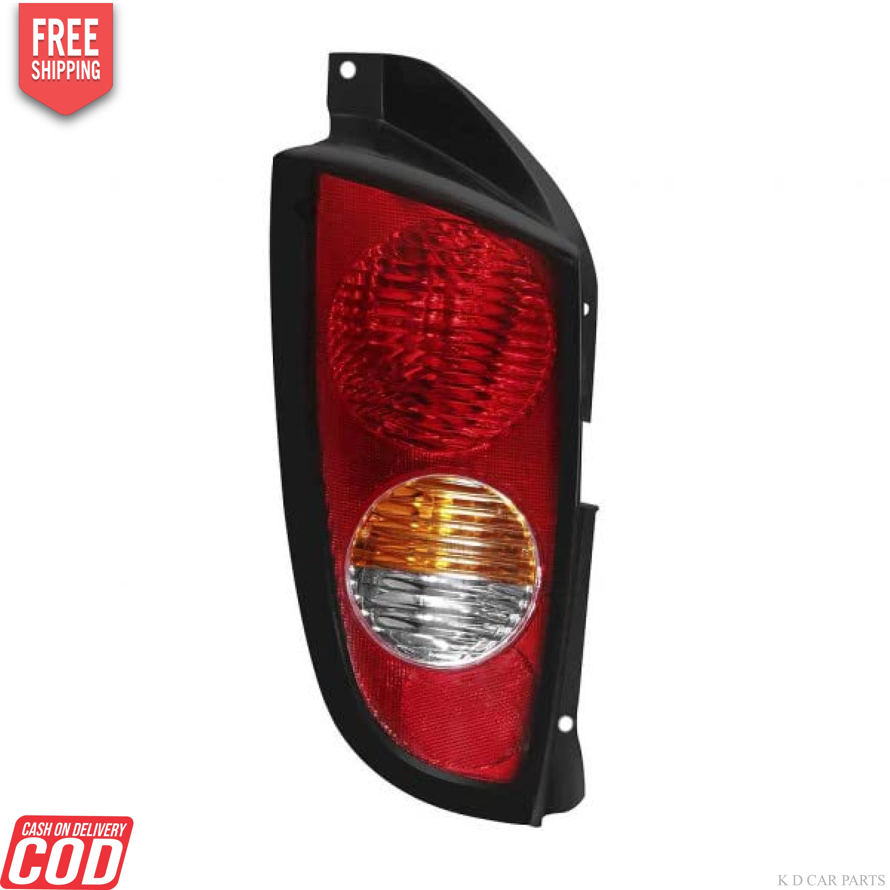 A red tail light assembly for a Hyundai Santro old model, showing the brake light and reverse light components.
