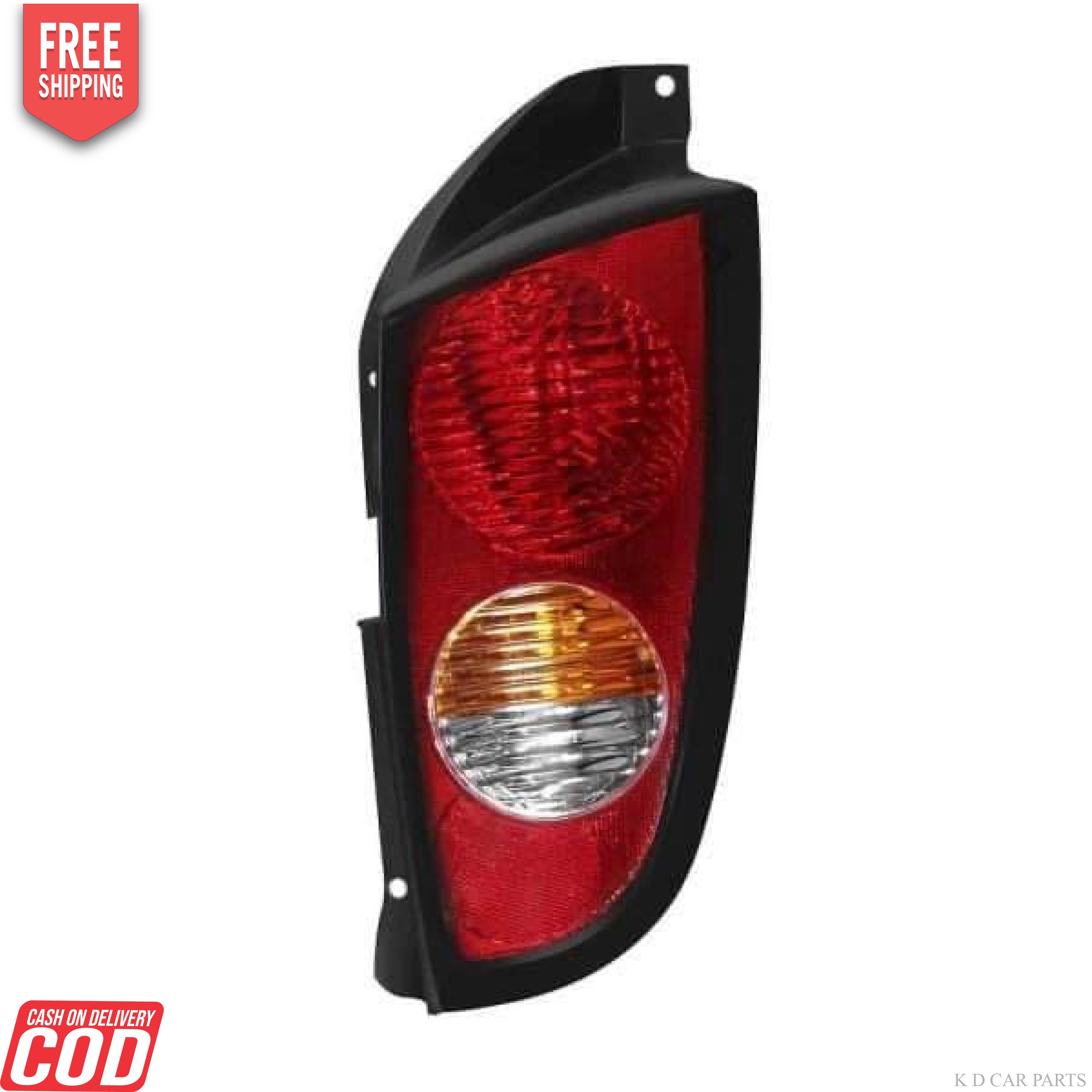 A red tail light assembly for a Hyundai Santro old model, showing the brake light and reverse light components.