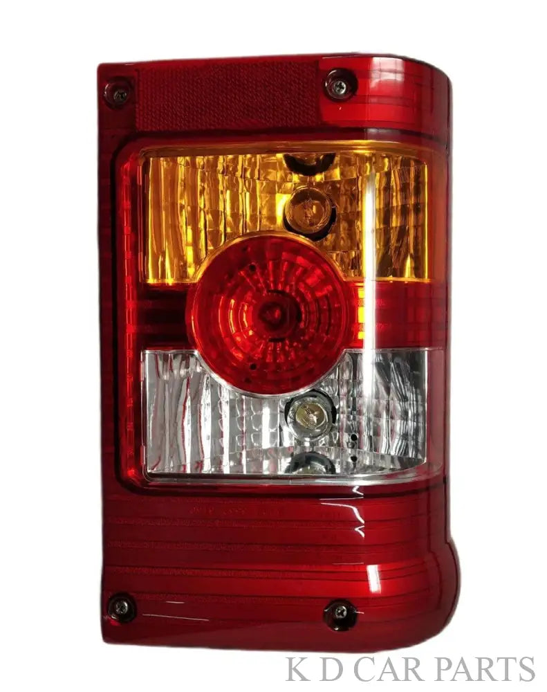 Red tail light assembly for Mahindra Bolero Type 3 vehicle.