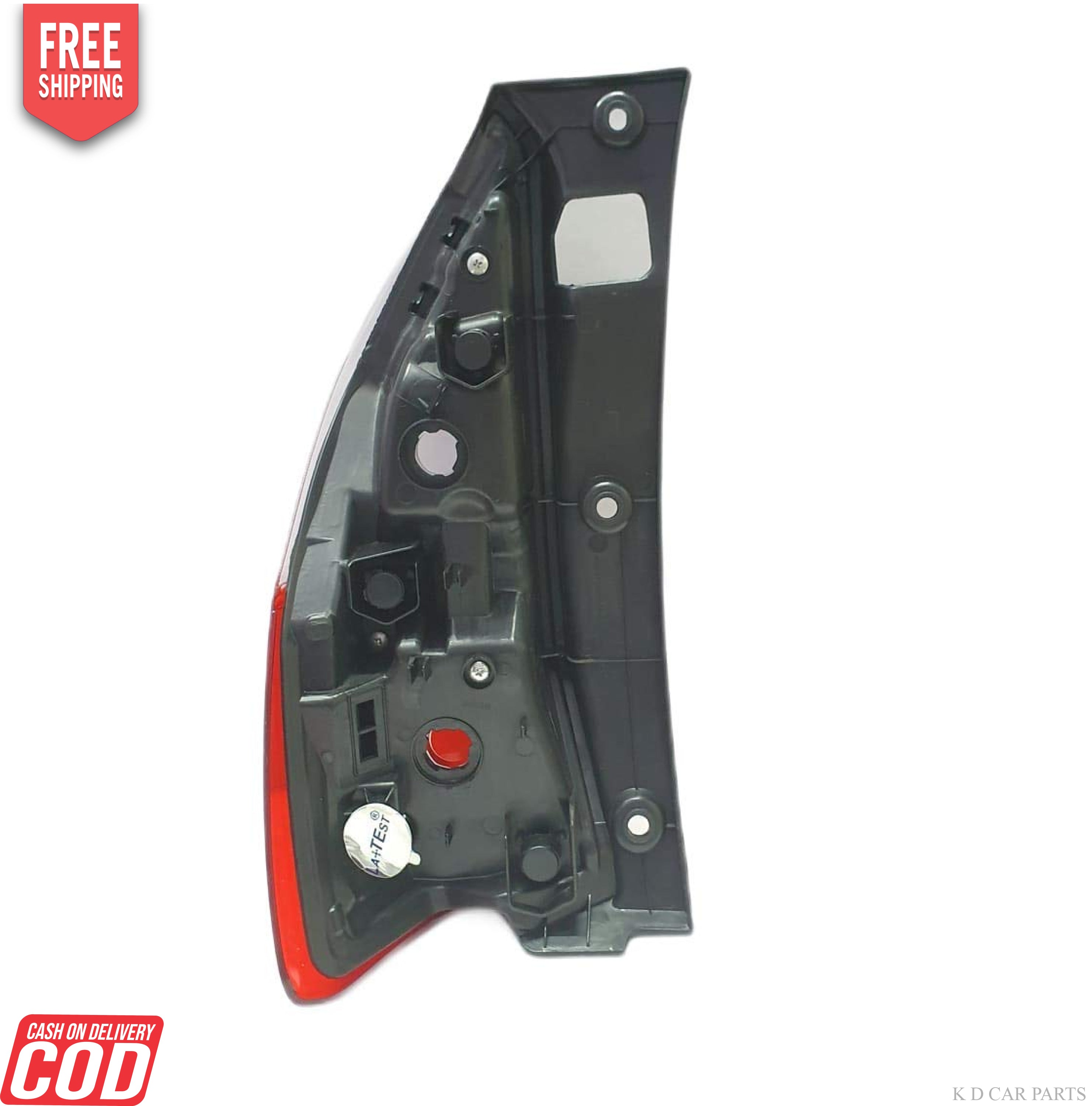 Red tail light assembly for Toyota Innova CRYSTA 2016-Present with a black housing and clear lens.