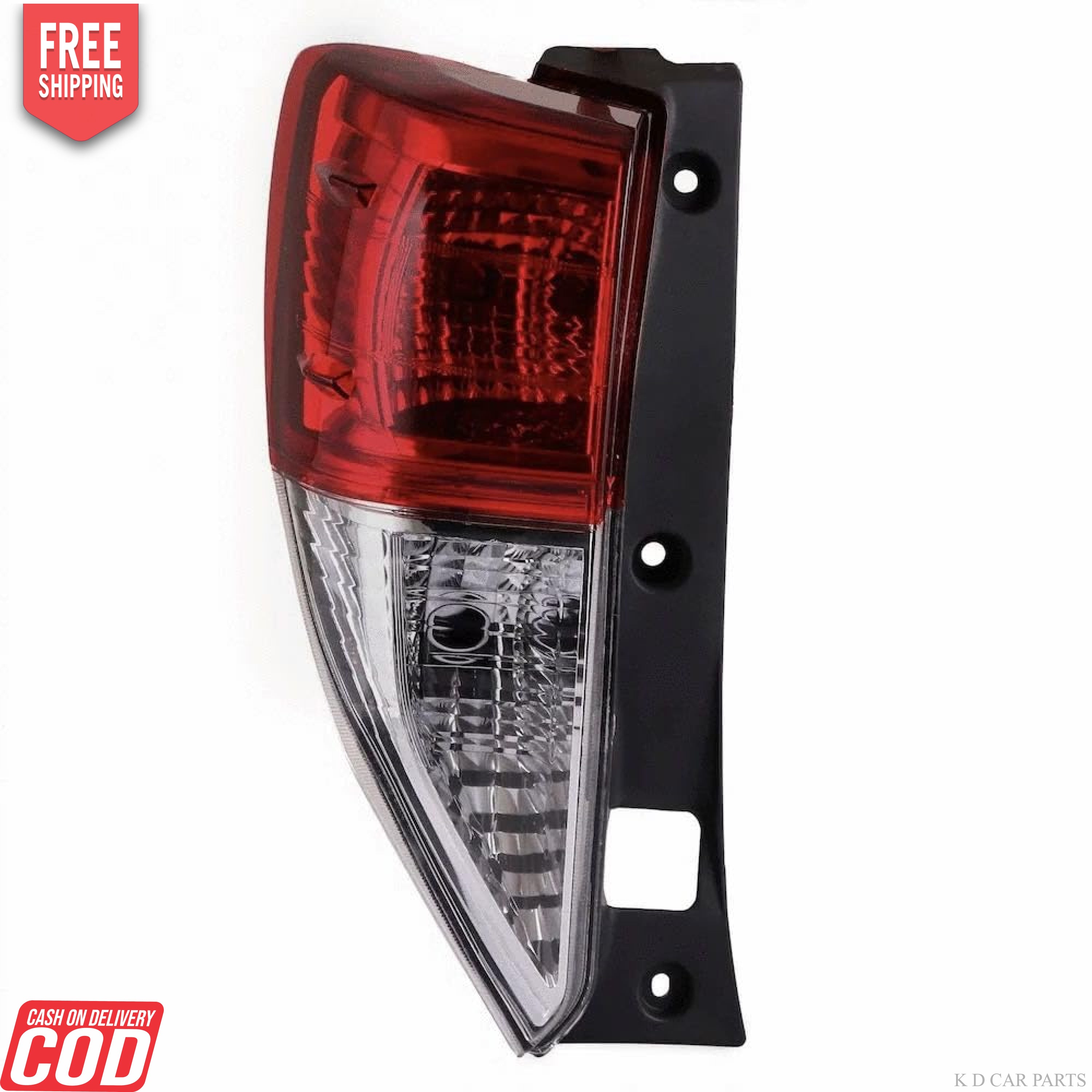 Red tail light assembly for Toyota Innova CRYSTA 2016-Present with a black housing and clear lens.