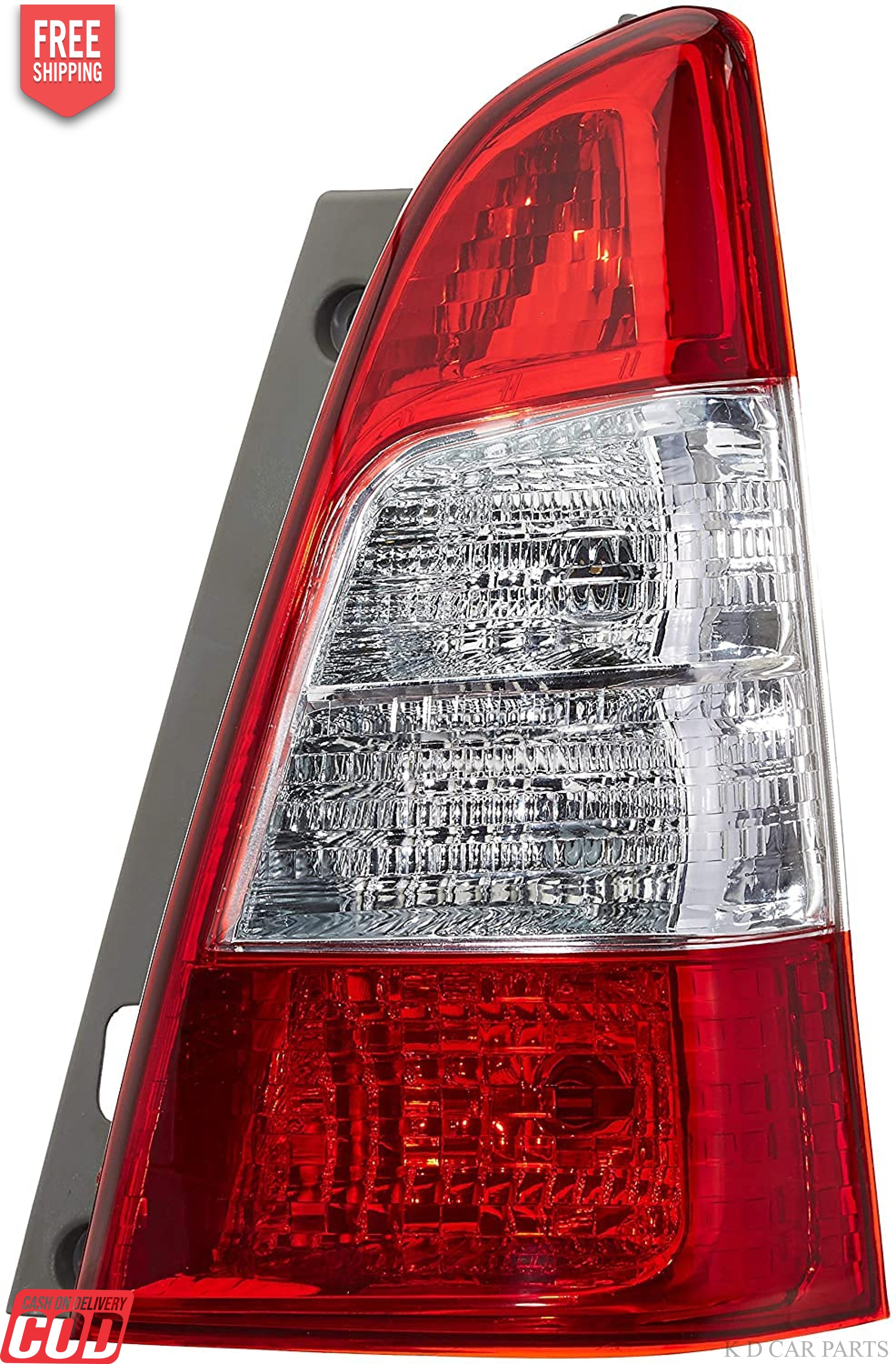 Rear tail light assembly for Toyota Innova Type 3, featuring red and white colors with a breakproof glass and hard coated lens.