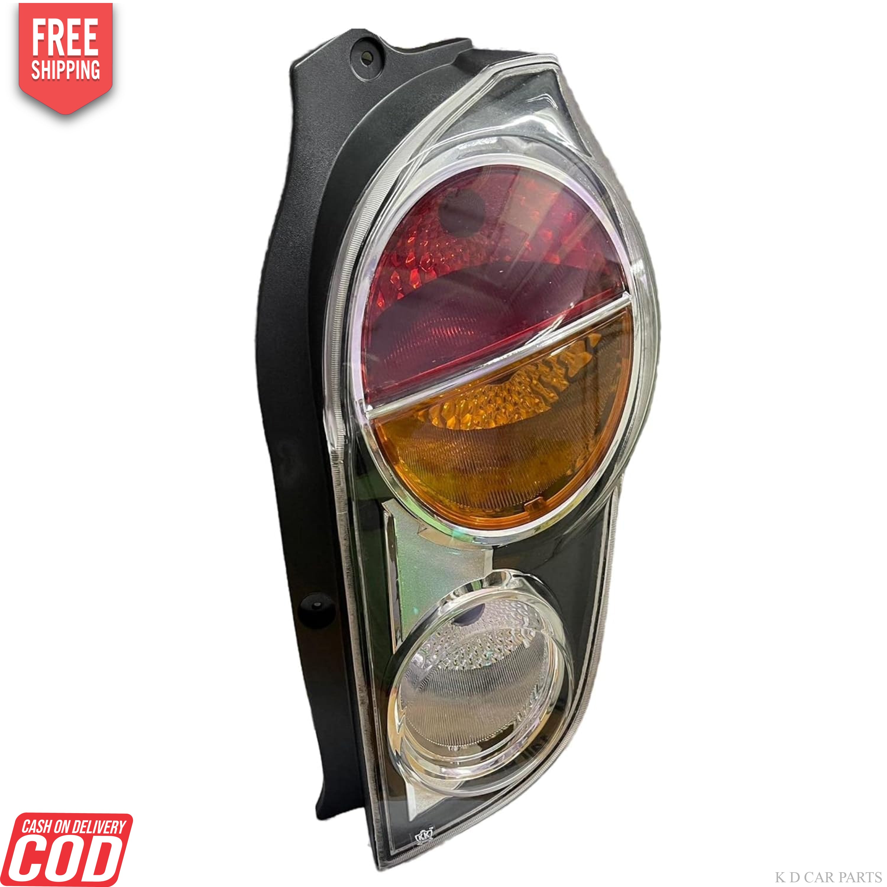 Rear tail light for Chevrolet Beat model years 2010-2014, featuring a white light with a red lens and yellow reflector.