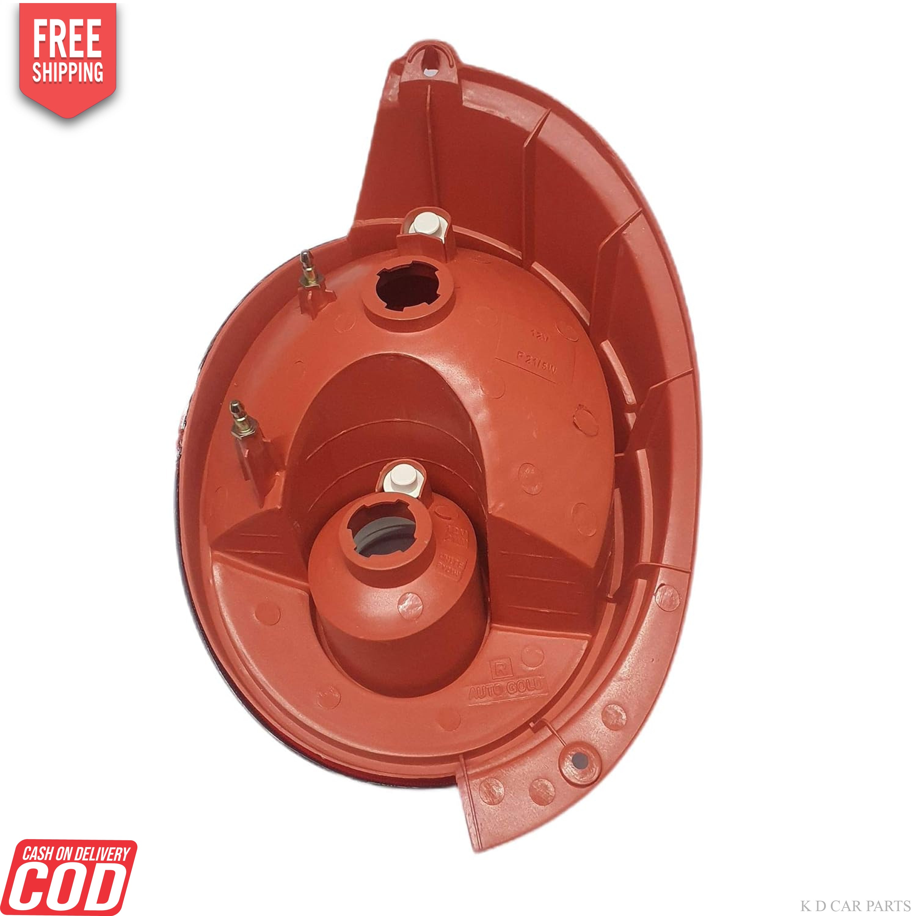 Red tail light for a Chevrolet Spark, showing the bulb and reflective surface.