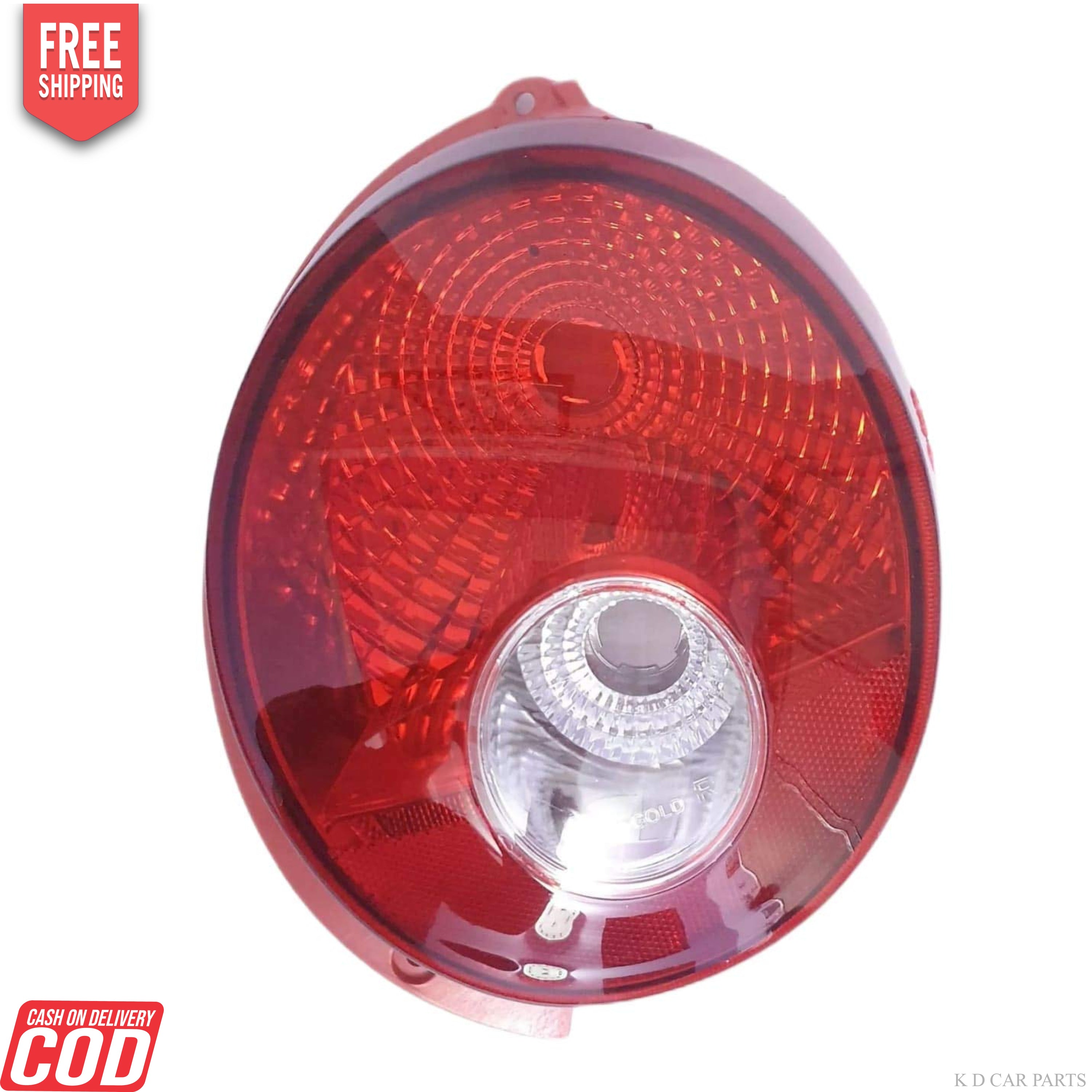 Red tail light for a Chevrolet Spark, showing the bulb and reflective surface.
