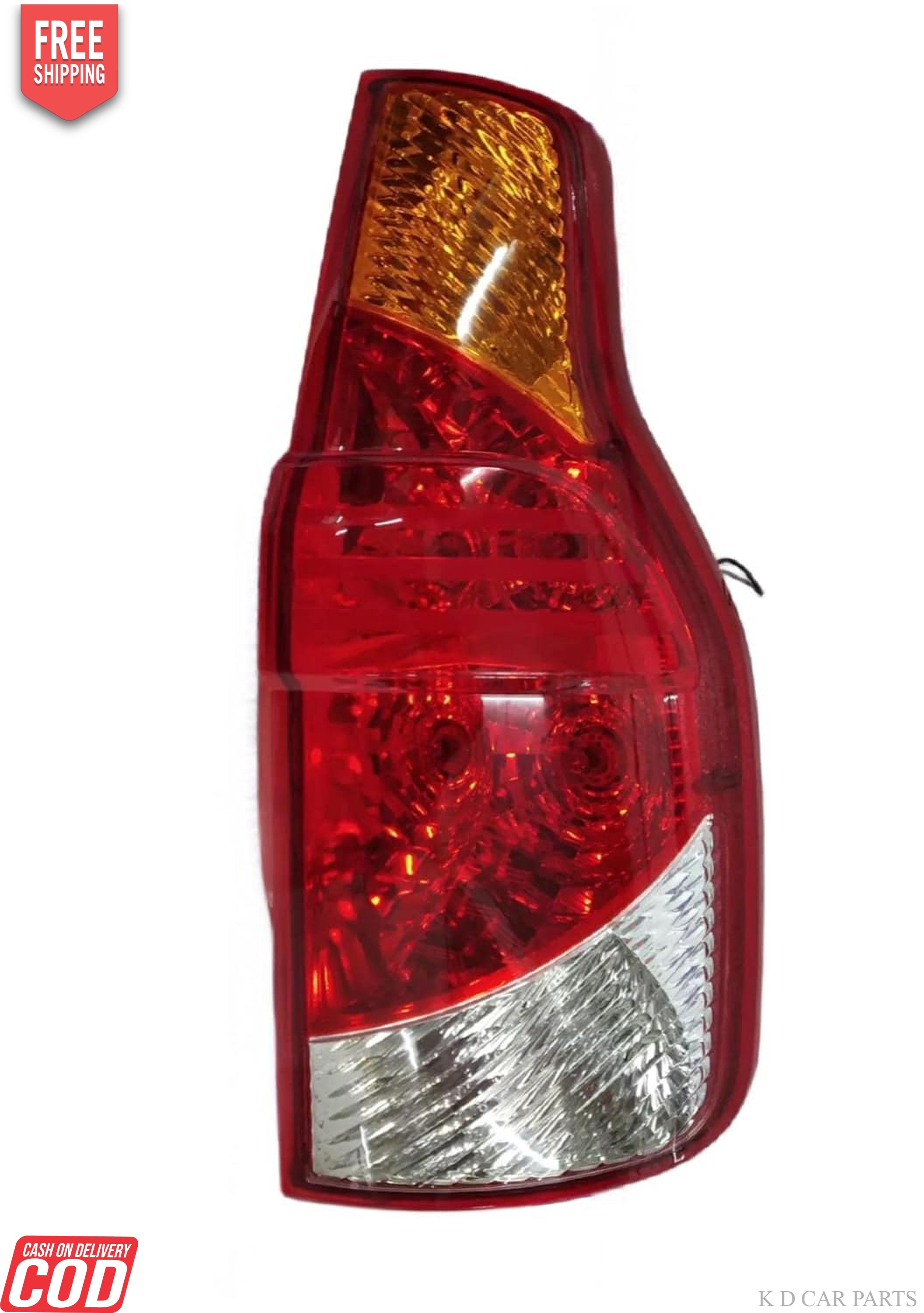 Red tail light for Mahindra Xylo Type 1 2009-2014 with a halogen bulb and a silver reflector.