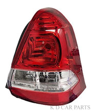 A red and clear tail light for a Toyota Etios Sedan, with visible brake light and turn signal components.
