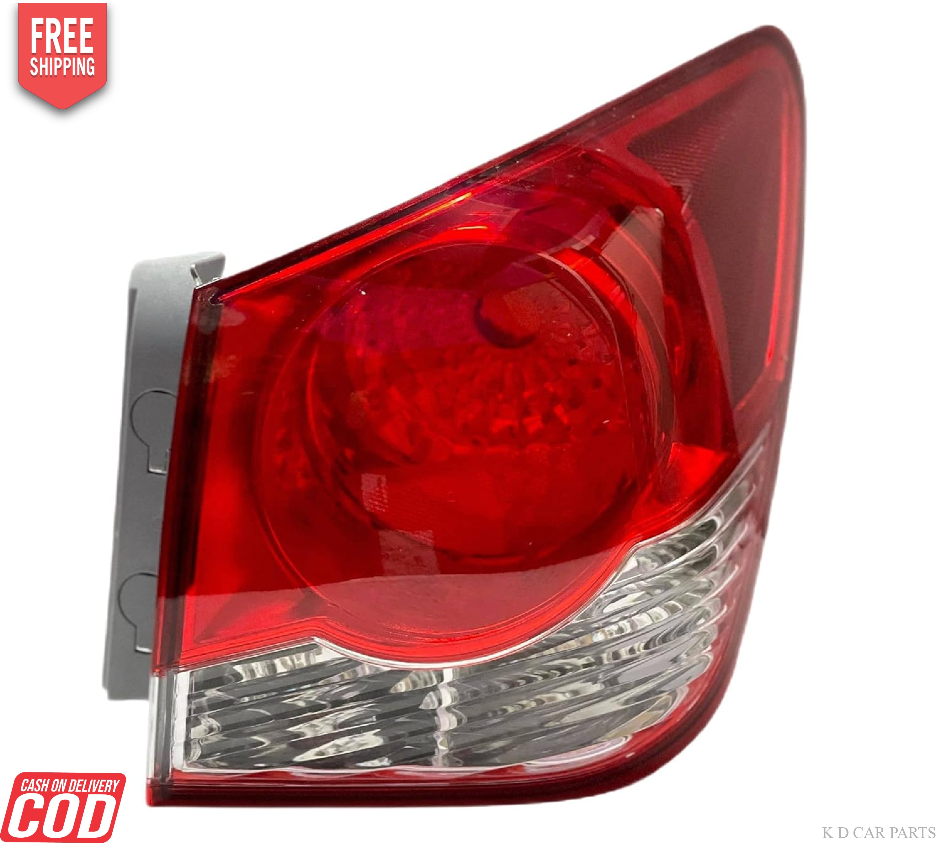Red tail light for Chevrolet Cruze 2009-2017, wrapped in bubble packaging.
