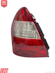 Red and clear tail light for Tata Indigo Type 2, featuring a classic design.