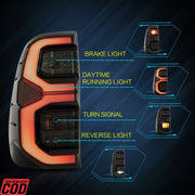 Hilux rear light smoky black