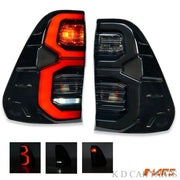 Hilux smoky black tail light