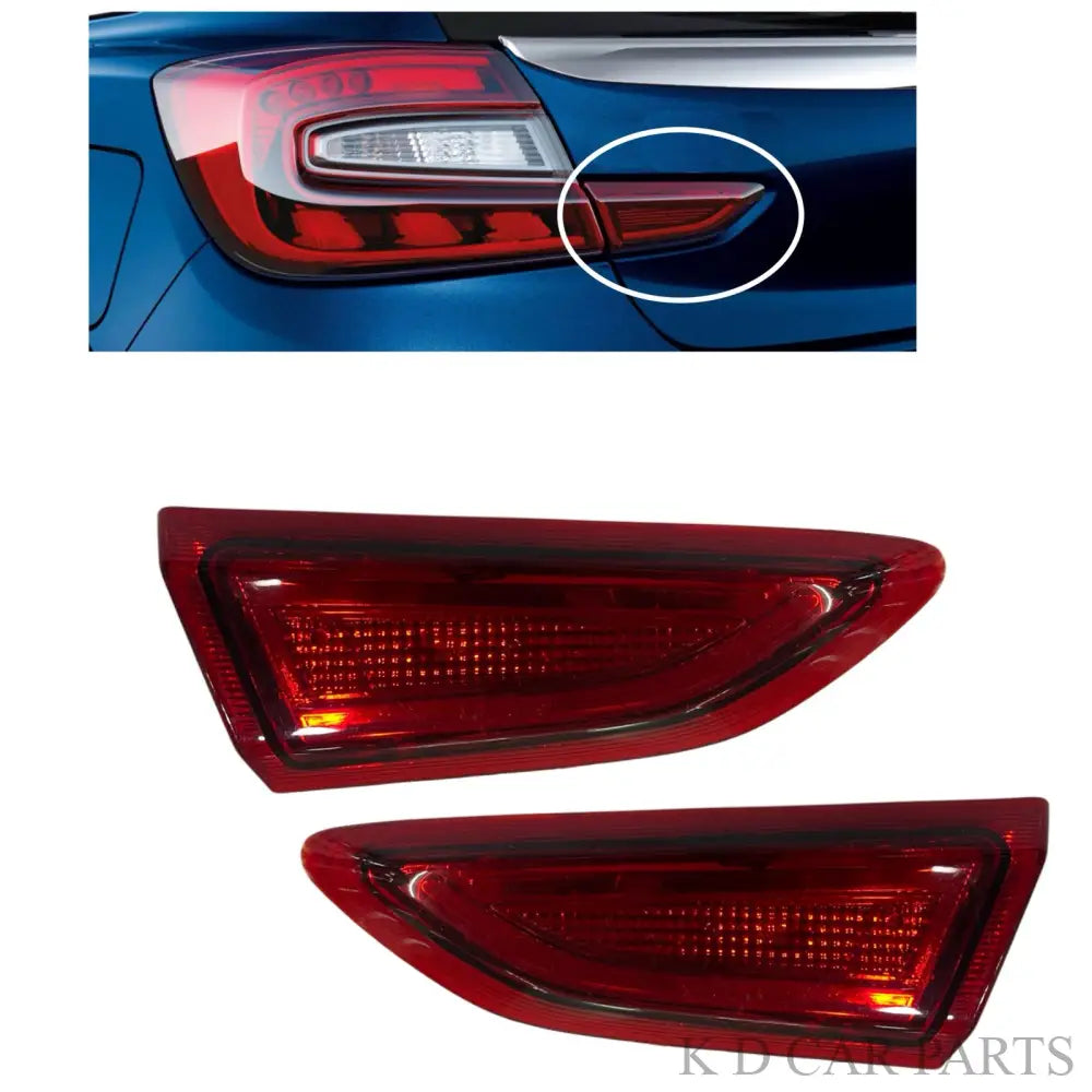 Pair of red taillight assemblies for Maruti Baleno, displayed against a white background.