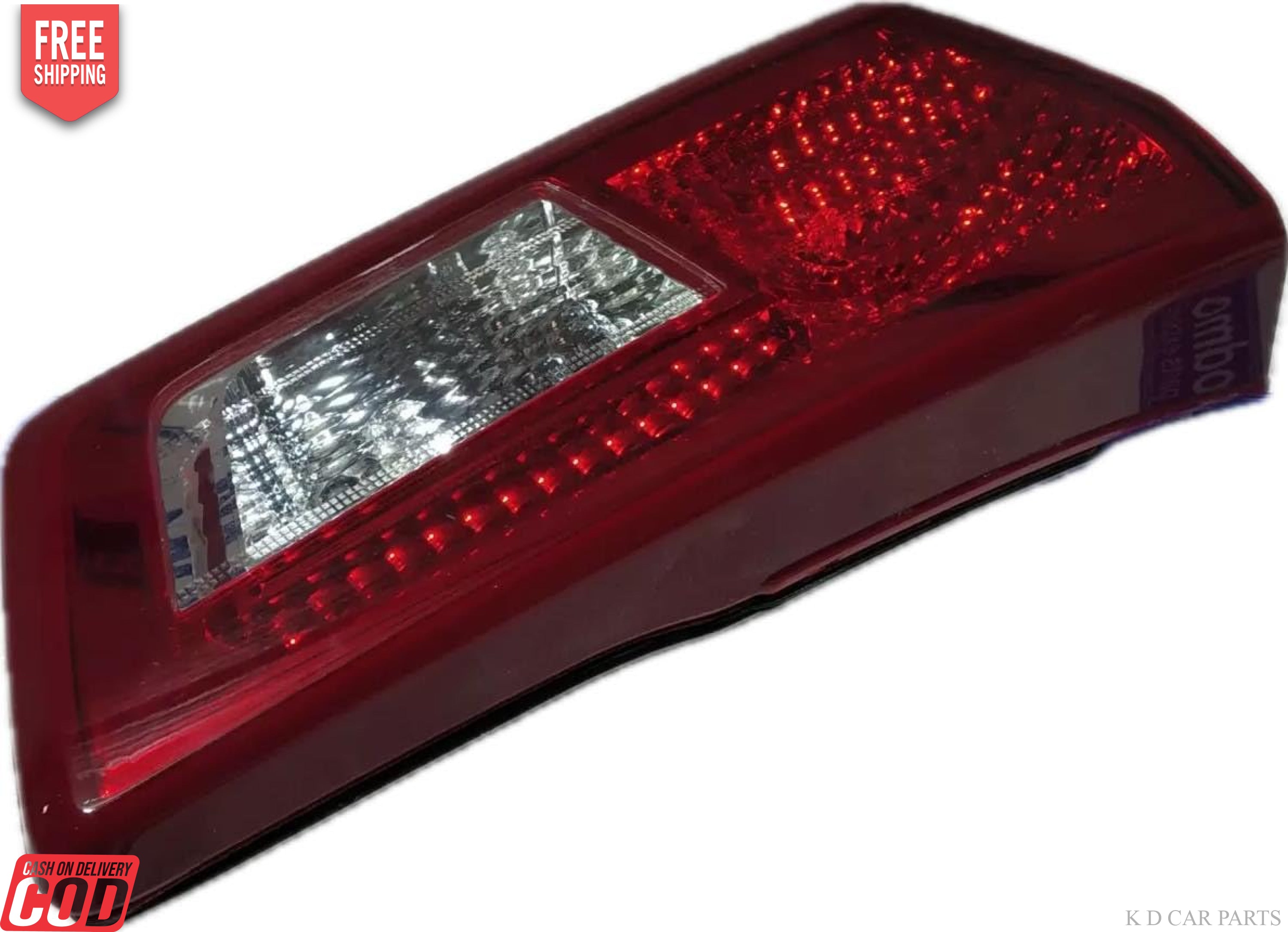 Red tail light assembly for Toyota Innova CRYSTA 2016-Present with a clear lens and a red-colored housing.