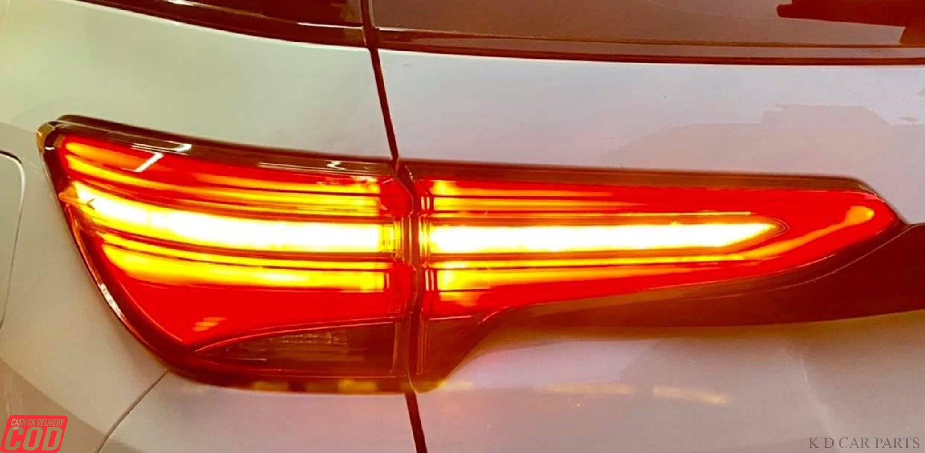 Toyota SUV Lighting, Auto Exterior Parts, Tail Light Lens Cover, Car Rear Accessories, Fortuner Tail Light Set