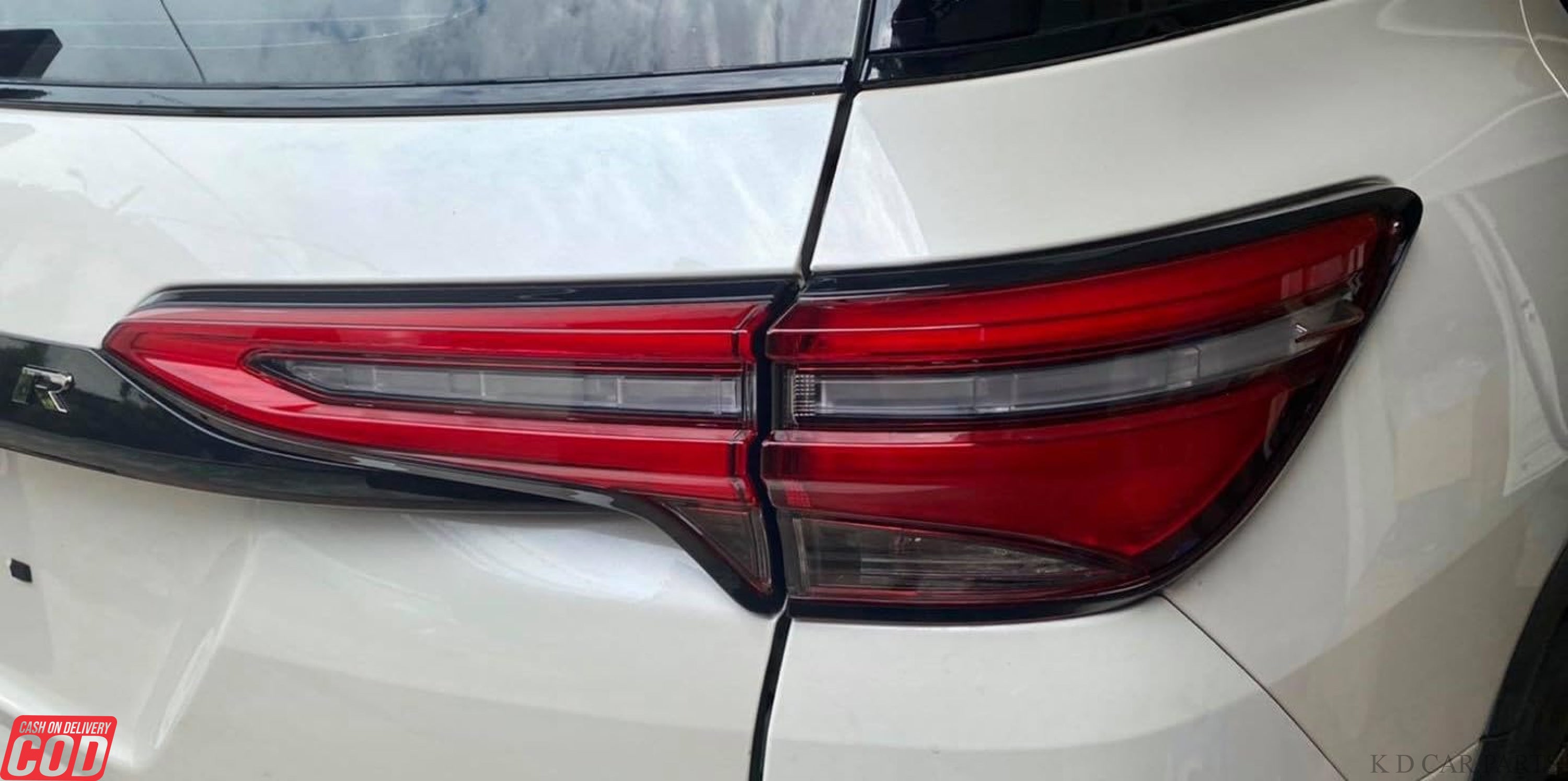 Toyota SUV Lighting, Auto Exterior Parts, Tail Light Lens Cover, Car Rear Accessories, Fortuner Tail Light Set