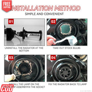 Y6 headlight bulb for car