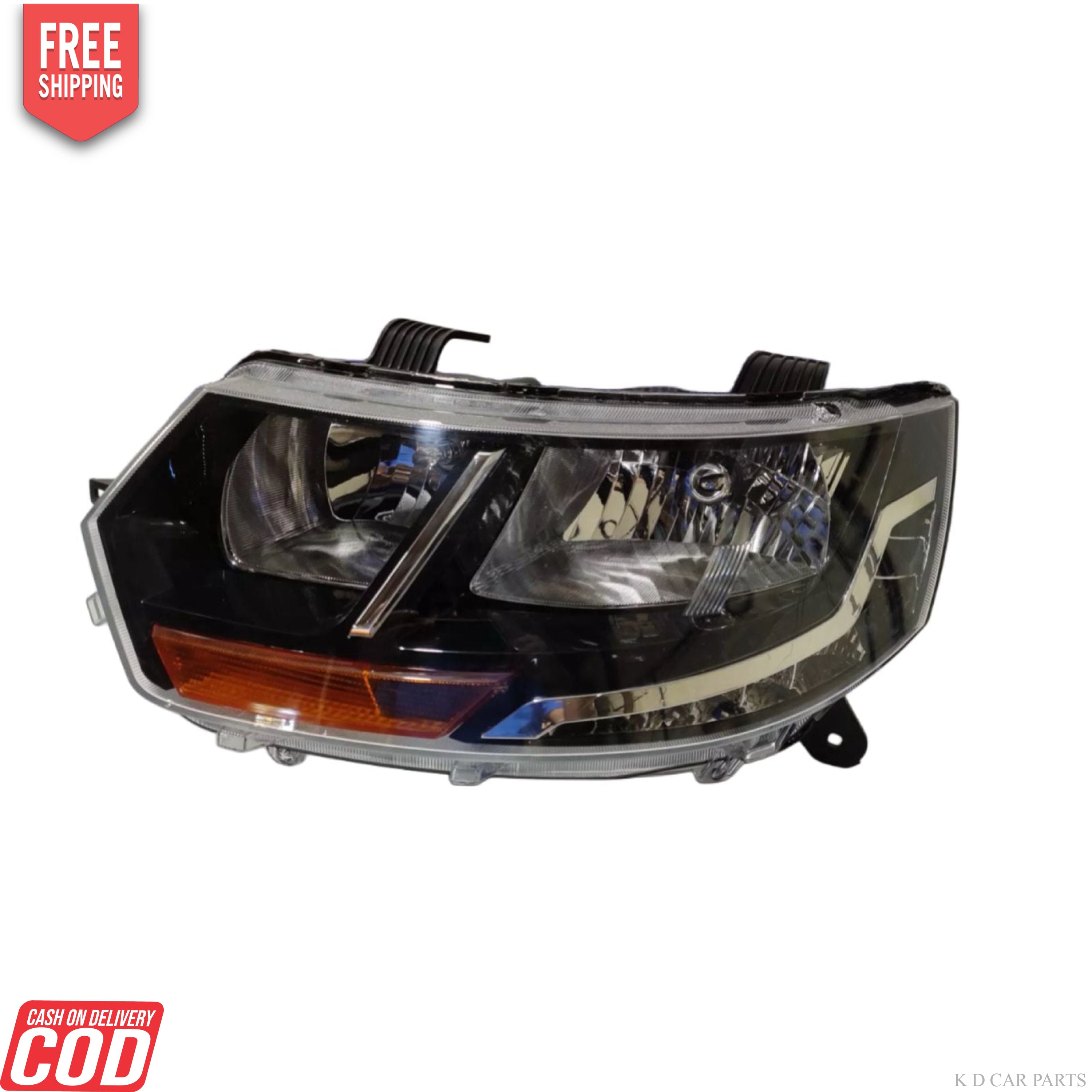 LUMAX HEADLIGHT FOR MAHINDRA KUV 100 TYPE 2 WITH MOTOR & DRL 2017-NOW RIGHT HEADLIGHT