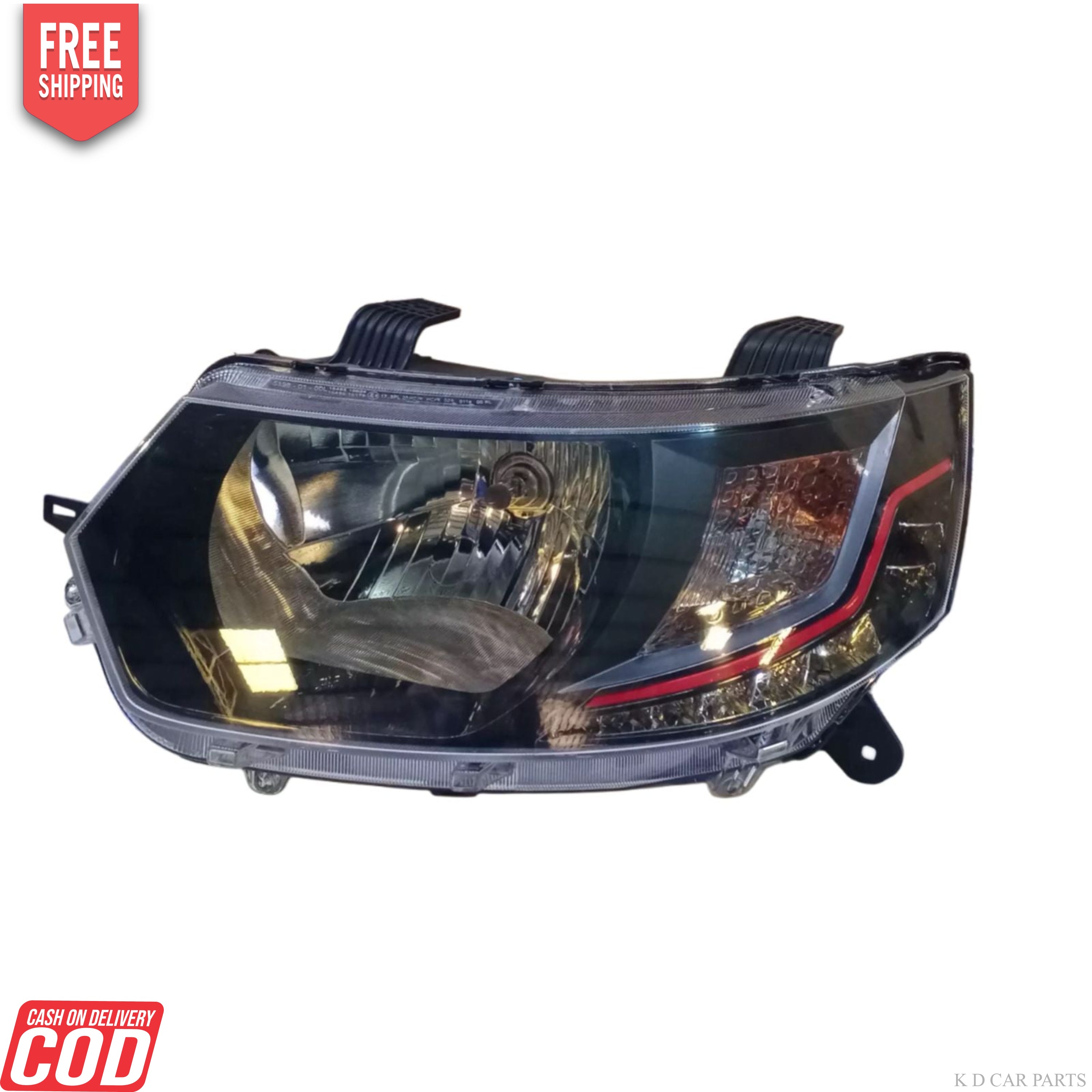 LUMAX HEADLIGHT KUV 100 WITH MOTOR & DRL 2016- NOW RIGHT HEADLIGHT