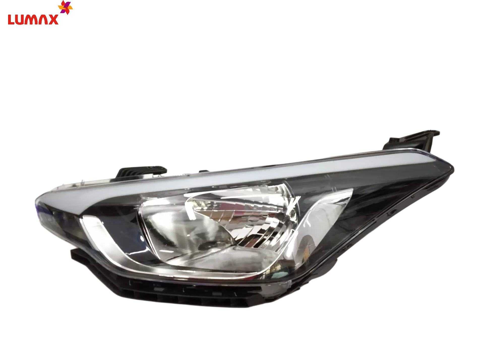  Hyundai i20 Elite headlight with adjustable motor 
Hyundai Elite i20 headlamp assembly