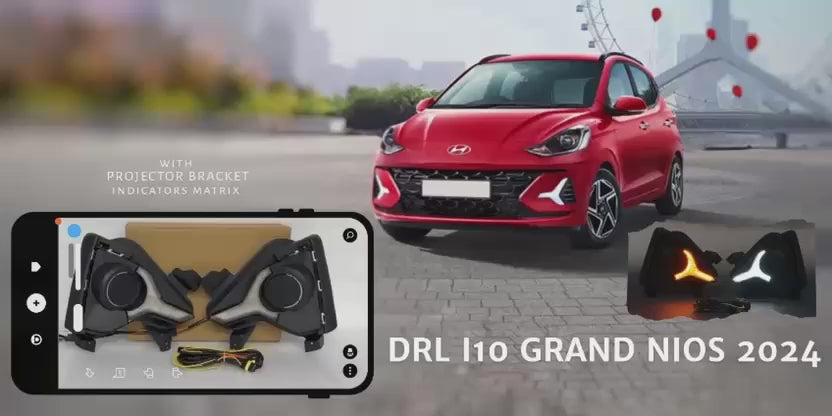Grand NIOS 2023 DRL light
 Hyundai NIOS fog lamp cover with wiring