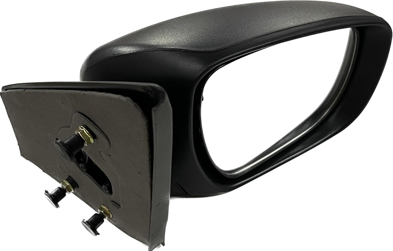 A clear, non-adjustable side mirror for Maruti Celerio LX, featuring a black door mount.