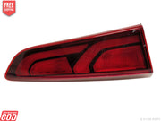 Red tail light assembly for Hyundai I20 with clear lens and red-colored borders.