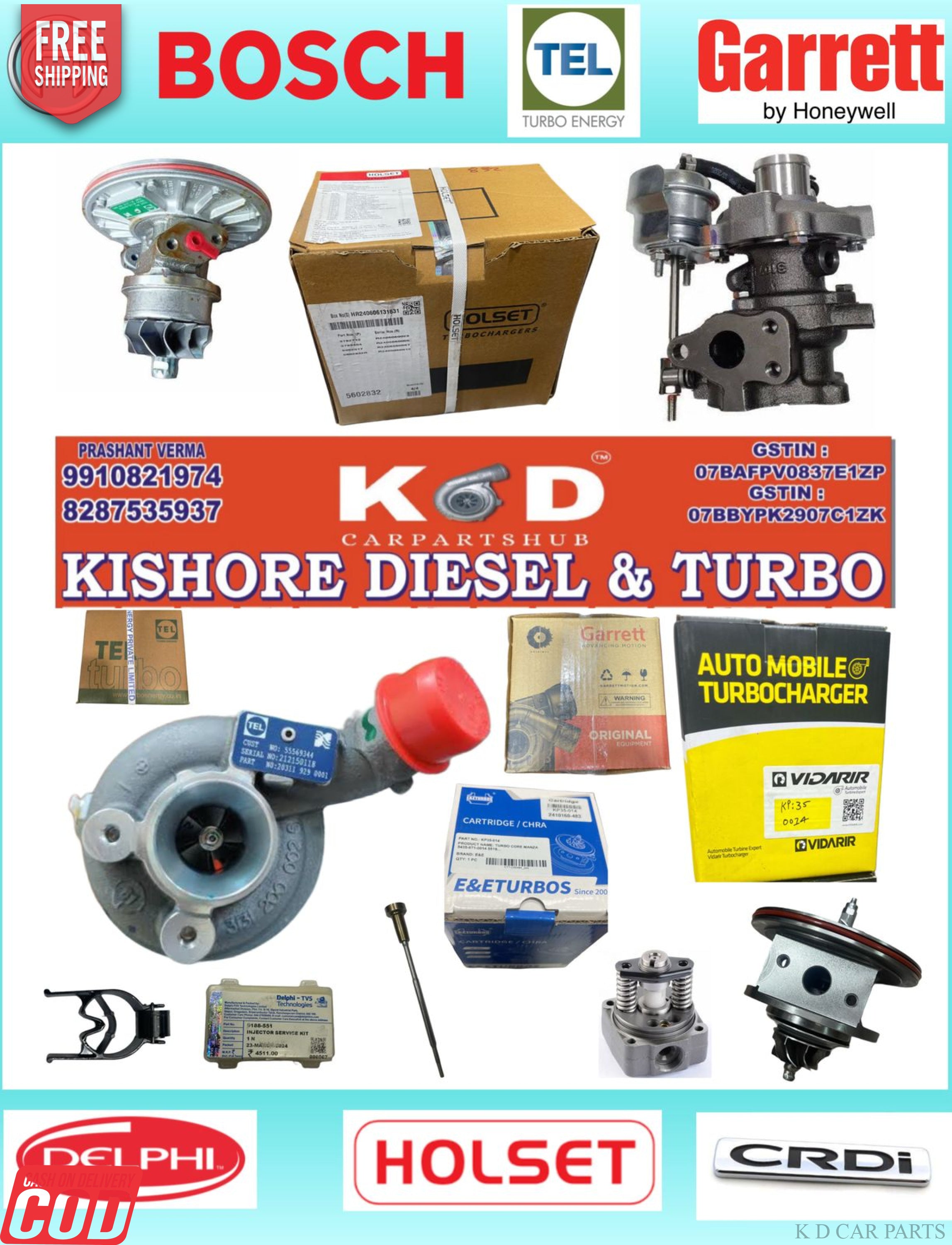 TEL HOLSET GARRETT E&E IMPORTED ALL TURBOCHARGER & CORES AVAILABLE AT WHOLESALE PRICE 9910821974 0005/0006-SWIFT TURBO