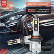 WHITE 9006 LED HEADLIGHT BULB (HIGH QUALITY) PAIR LED BULB