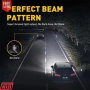 WHITE H11 LED HEADLIGHT BULB (HIGH QUALITY) PAIR LED BULB