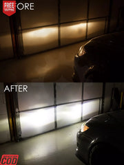 WHITE H19 LED HEADLIGHT BULB (HIGH QUALITY) PAIR LED BULB