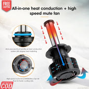 WHITE H7 LED HEADLIGHT BULB (HIGH QUALITY) PAIR LED BULB