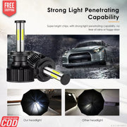 WHITE H7 LED HEADLIGHT BULB (HIGH QUALITY) PAIR LED BULB